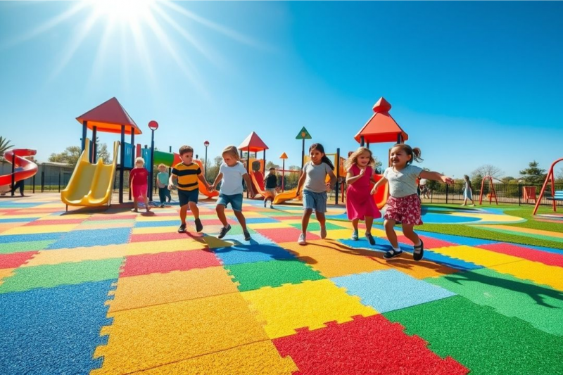 Pisos Emborrachados Playground trazem Segurança e Conforto para Crianças Pisos Emborrachados Playground trazem Segurança e Conforto para Crianças